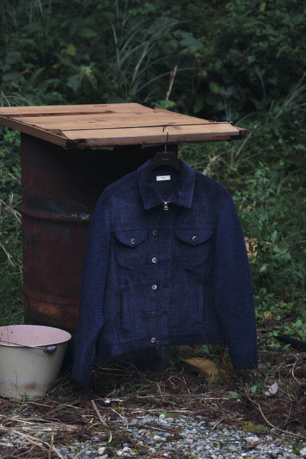 KNIT DOCKING WORK BLOUSON